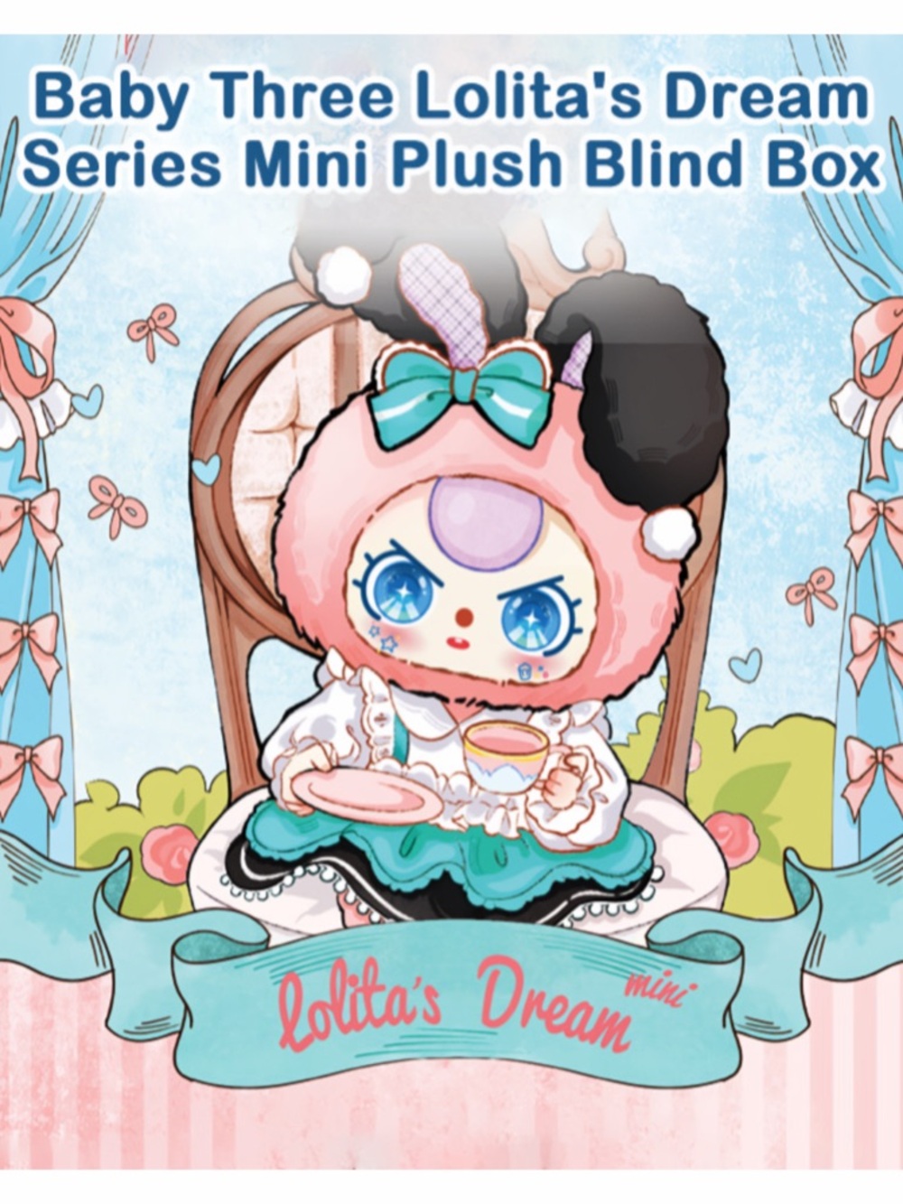 Baby Three Lolita's Dream Series Mini Plush Bunny - Picture 2 of 16